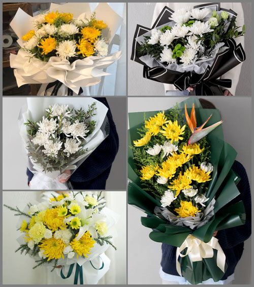 福建漳州诏安县金星乡黎明村白事花束代送